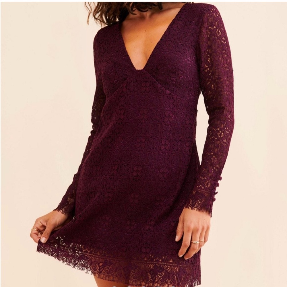 Free People Honey Honey lace Mini Dress Size 4